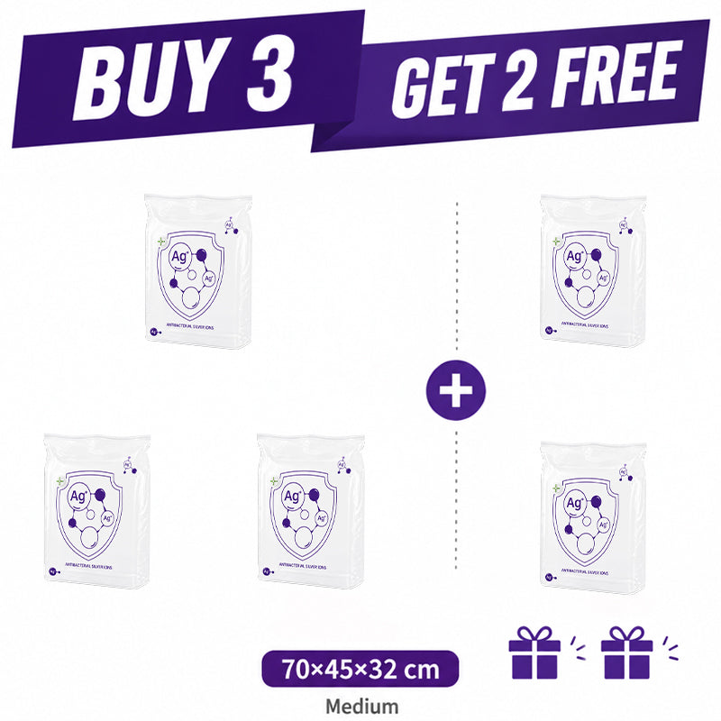 𧳠Buy 2 Get 1 FREE | Slonkaz⢠3D Antibacterial Compression Bags (No Pump Needed)