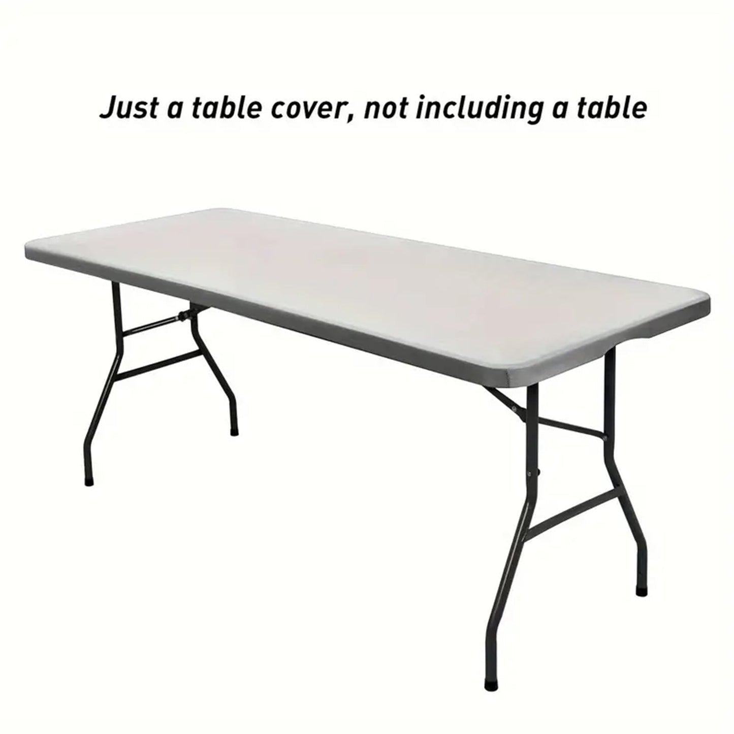 Stretch Fabric Table Top Cap Cover – Elastic Edge, Waterproof & Reusable