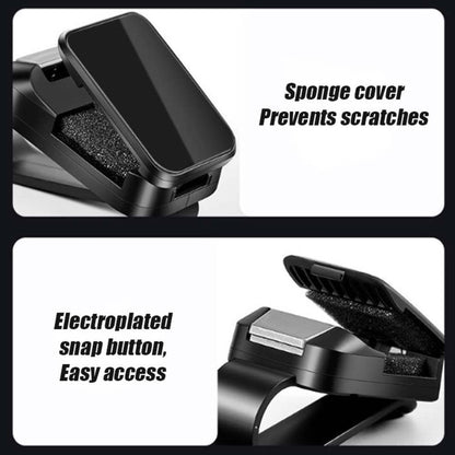 Slonkaz™ 2-in-1 Car Sunglasses Holder & Card Clip – Secure, Space-Saving Visor Organizer😎