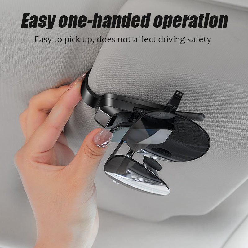Slonkaz™ 2-in-1 Car Sunglasses Holder & Card Clip – Secure, Space-Saving Visor Organizer😎