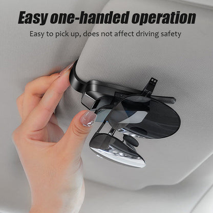 Slonkaz™ 2-in-1 Car Sunglasses Holder & Card Clip – Secure, Space-Saving Visor Organizer😎