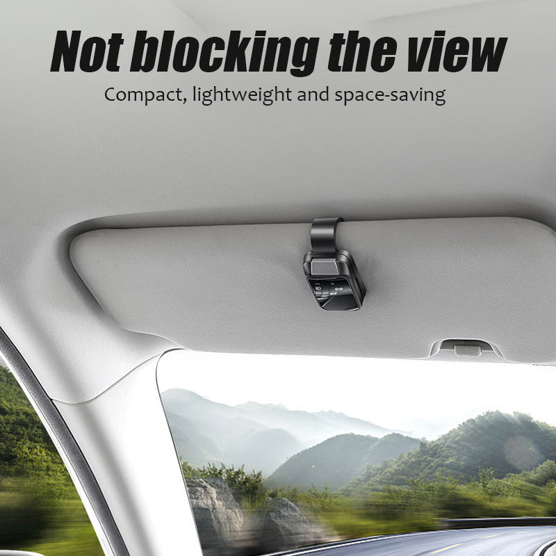 Slonkaz™ 2-in-1 Car Sunglasses Holder & Card Clip – Secure, Space-Saving Visor Organizer😎