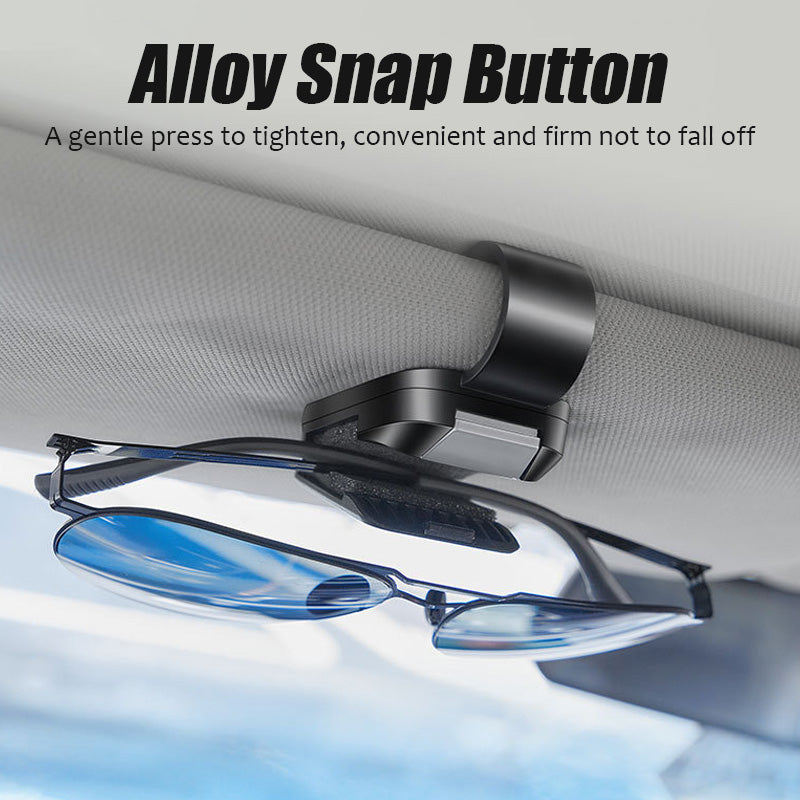 Slonkaz™ 2-in-1 Car Sunglasses Holder & Card Clip – Secure, Space-Saving Visor Organizer😎