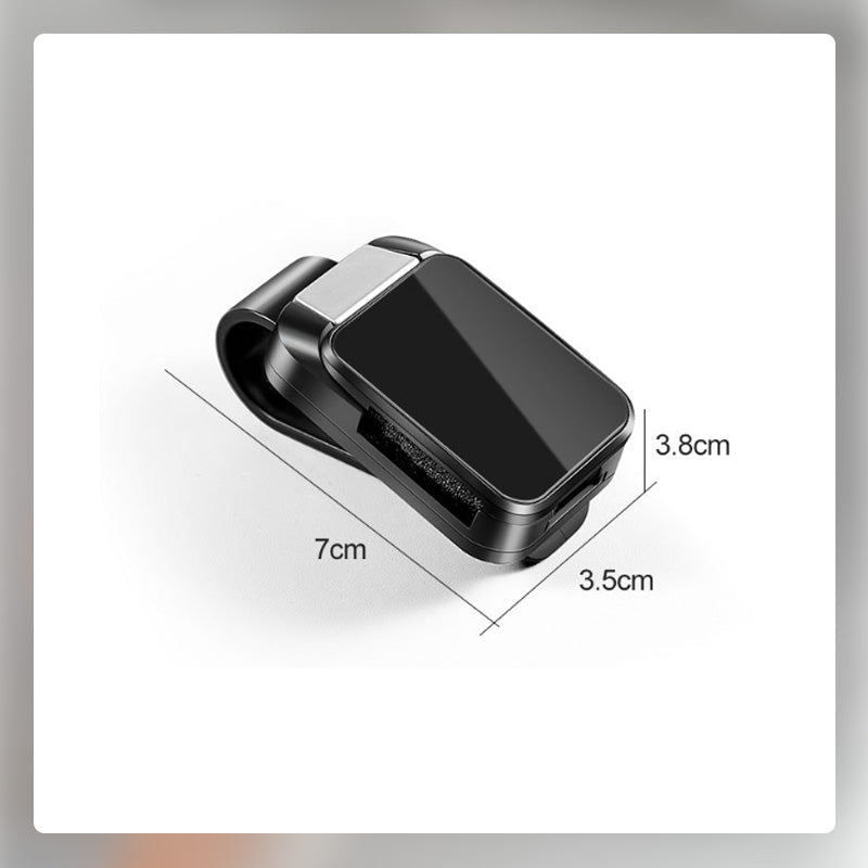Slonkaz™ 2-in-1 Car Sunglasses Holder & Card Clip – Secure, Space-Saving Visor Organizer😎