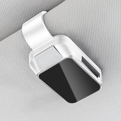 Slonkaz™ 2-in-1 Car Sunglasses Holder & Card Clip – Secure, Space-Saving Visor Organizer😎