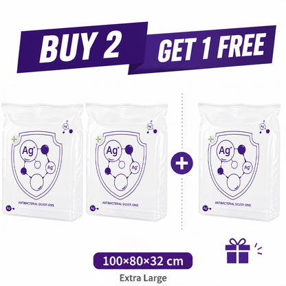 🧳 Buy 2 Get 1 FREE | Slonkaz™ 3D Antibacterial Compression Bags (No Pump Needed)