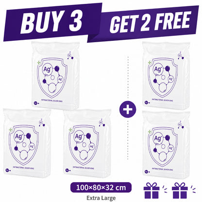 🧳 Buy 2 Get 1 FREE | Slonkaz™ 3D Antibacterial Compression Bags (No Pump Needed)