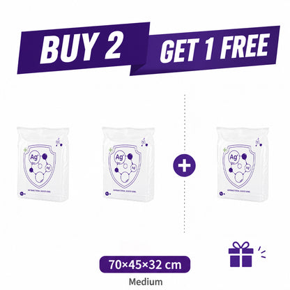🧳 Buy 2 Get 1 FREE | Slonkaz™ 3D Antibacterial Compression Bags (No Pump Needed)