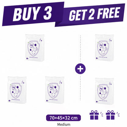 🧳 Buy 2 Get 1 FREE | Slonkaz™ 3D Antibacterial Compression Bags (No Pump Needed)
