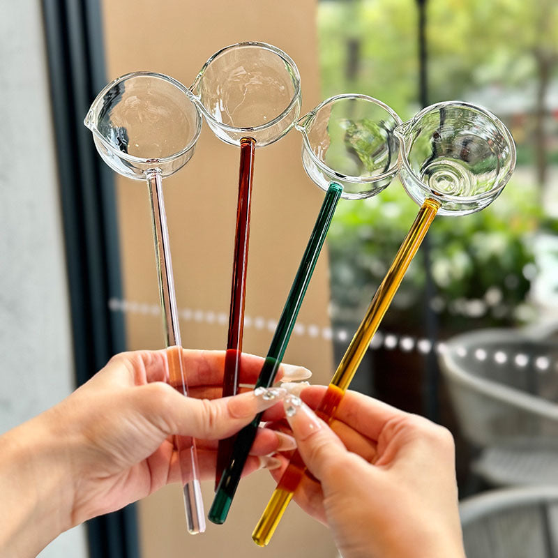 Slonkaz™ Stove-Top Glass Melting Spoon for Butter, Honey & Chocolate — Heat, Melt & Pour Cleanly Over Open Flame (EU)