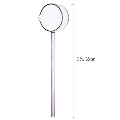 Slonkaz™ Stove-Top Glass Melting Spoon for Butter, Honey & Chocolate — Heat, Melt & Pour Cleanly Over Open Flame (EU)