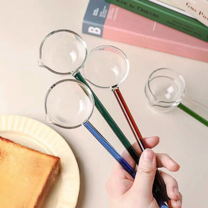 Slonkaz™ Stove-Top Glass Melting Spoon for Butter, Honey & Chocolate — Heat, Melt & Pour Cleanly Over Open Flame (EU)