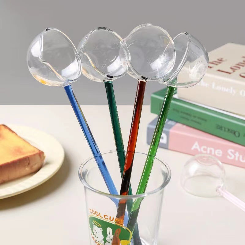 Slonkaz™ Stove-Top Glass Melting Spoon for Butter, Honey & Chocolate — Heat, Melt & Pour Cleanly Over Open Flame (EU)