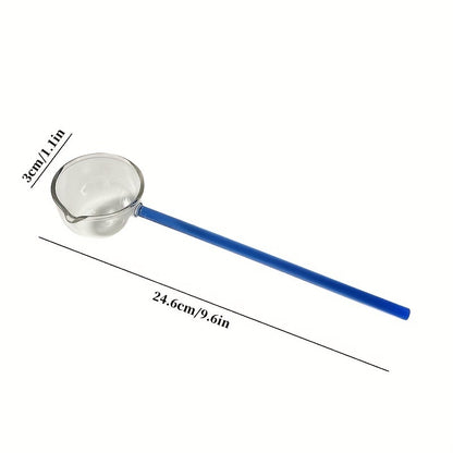 Slonkaz™ Stove-Top Glass Melting Spoon for Butter, Honey & Chocolate — Heat, Melt & Pour Cleanly Over Open Flame (EU)