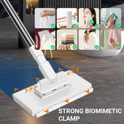 Slonkaz™🧹Disposable Dust Mop with 4 Reusable Cloths.Lightweight Floor Dusting Mop For Hardwood Tile Floors