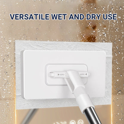 Slonkaz™🧹Disposable Dust Mop with 4 Reusable Cloths.Lightweight Floor Dusting Mop For Hardwood Tile Floors