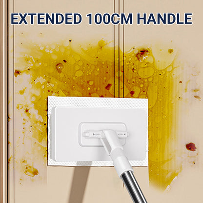 Slonkaz™🧹Disposable Dust Mop with 4 Reusable Cloths.Lightweight Floor Dusting Mop For Hardwood Tile Floors
