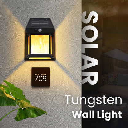 💡Billhol® Solar Motion Sensor Wall Light – Brighten Your Porch, Garage & Backyard Without Wiring