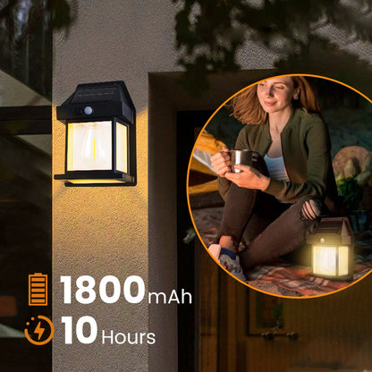 💡Billhol® Solar Motion Sensor Wall Light – Brighten Your Porch, Garage & Backyard Without Wiring