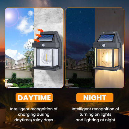 💡Billhol® Solar Motion Sensor Wall Light – Brighten Your Porch, Garage & Backyard Without Wiring