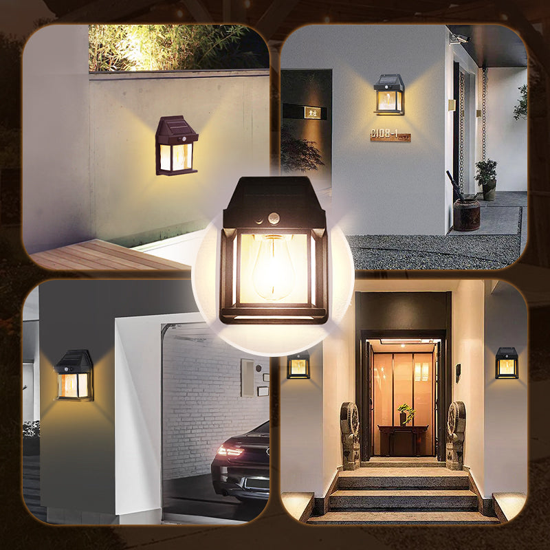 💡Billhol® Solar Motion Sensor Wall Light – Brighten Your Porch, Garage & Backyard Without Wiring