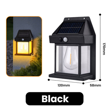💡Billhol® Solar Motion Sensor Wall Light – Brighten Your Porch, Garage & Backyard Without Wiring