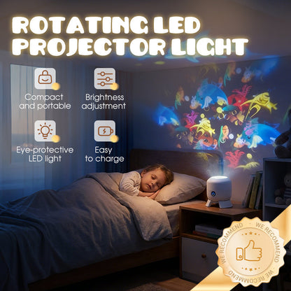 🌊 Slonkaz™ Dynamic Rotating LED Projector Light