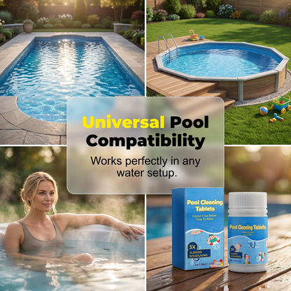 🏊‍♂️Pool Cleaning Tablets for Crystal Clear Water 💦