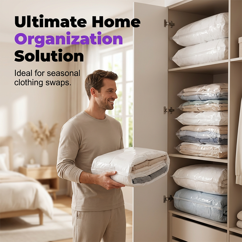 🧳 Buy 2 Get 1 FREE | Slonkaz™ 3D Antibacterial Compression Bags (No Pump Needed)